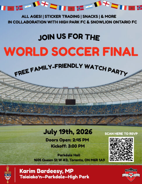 World Soccer Final Community Watch Party